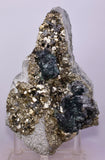 15cms JORDANITE FLUORITE BOULANGERITE CRYSTAL MILPO PERU SHINY KB84