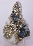 15cms JORDANITE FLUORITE BOULANGERITE CRYSTAL MILPO PERU SHINY KB84