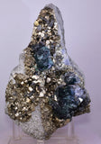 15cms JORDANITE FLUORITE BOULANGERITE CRYSTAL MILPO PERU SHINY KB84
