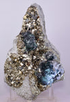 15cms JORDANITE FLUORITE BOULANGERITE CRYSTAL MILPO PERU SHINY KB84