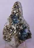 15cms JORDANITE FLUORITE BOULANGERITE CRYSTAL MILPO PERU SHINY KB84