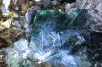 15cms JORDANITE FLUORITE BOULANGERITE CRYSTAL MILPO PERU SHINY KB84