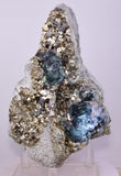 15cms JORDANITE FLUORITE BOULANGERITE CRYSTAL MILPO PERU SHINY KB84
