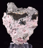 6.2cms RHODOCHROSITE CALCITE CRYSTALS JORDANITE (?) GALENA PERU RB743