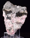 6.2cms RHODOCHROSITE CALCITE CRYSTALS JORDANITE (?) GALENA PERU RB743