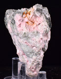 6.2cms RHODOCHROSITE CALCITE CRYSTALS JORDANITE (?) GALENA PERU RB743