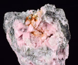 6.2cms RHODOCHROSITE CALCITE CRYSTALS JORDANITE (?) GALENA PERU RB743