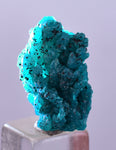 1.8cm GEM BLUE MALACHITE PSEUDOMORPH CHRYSOCOLLA PERU ROSETTE  CRYSTAL UB287