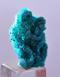 1.8cm GEM BLUE MALACHITE PSEUDOMORPH CHRYSOCOLLA PERU ROSETTE  CRYSTAL UB287