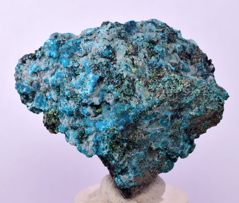 4.1cms QUARTZ CHRYSOCOLLA BOTRYOIDAL TENTADORA MINE PERU MINERAL SPECIMEN CB192