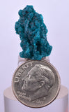 1.8cm GEM BLUE MALACHITE PSEUDOMORPH CHRYSOCOLLA PERU ROSETTE  CRYSTAL UB287