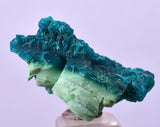 2.7cm GEM BLUE MALACHITE PSEUDOMORPH CHRYSOCOLLA PERU ROSETTE  CRYSTAL UB289
