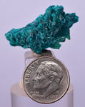 2.7cm GEM BLUE MALACHITE PSEUDOMORPH CHRYSOCOLLA PERU ROSETTE  CRYSTAL UB289