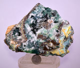 12cms GEM CLINOATACAMITE CRYSTALS DRUSY CHRYSOCOLLA LILY MINE PERU 2000 DISCOVERY DB322