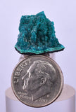 1.8cm GEM BLUE MALACHITE PSEUDOMORPH CHRYSOCOLLA PERU ROSETTE  CRYSTAL UB291