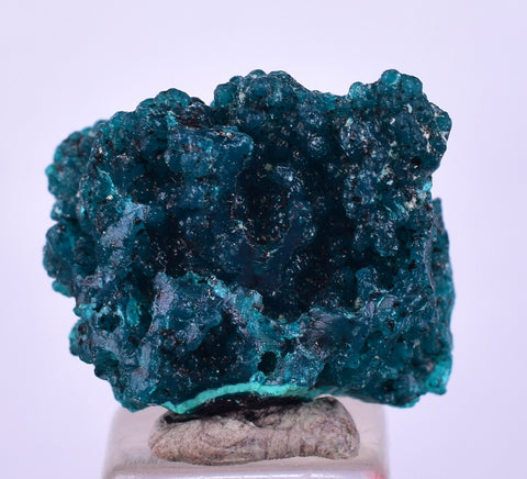 1.8cm GEM BLUE MALACHITE PSEUDOMORPH CHRYSOCOLLA PERU ROSETTE  CRYSTAL UB292