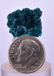 1.8cm GEM BLUE MALACHITE PSEUDOMORPH CHRYSOCOLLA PERU ROSETTE  CRYSTAL UB292