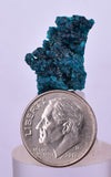 2.1cm GEM BLUE MALACHITE PSEUDOMORPH CHRYSOCOLLA PERU ROSETTE  CRYSTAL UB293