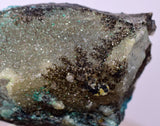 6.1cms QUARTZ CHRYSOCOLLA BOTRYOIDAL TENTADORA MINE PERU MINERAL SPECIMEN CB197
