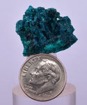 2.4cm GEM BLUE MALACHITE PSEUDOMORPH CHRYSOCOLLA PERU ROSETTE  CRYSTAL UB295
