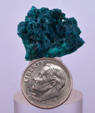 2.4cm GEM BLUE MALACHITE PSEUDOMORPH CHRYSOCOLLA PERU ROSETTE  CRYSTAL UB295