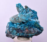 5.2cms QUARTZ CHRYSOCOLLA BOTRYOIDAL TENTADORA MINE PERU MINERAL SPECIMEN CB199