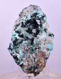 7.3cms GEM ATACAMITE SELENITE CHRYSOCOLLA CRYSTAL LILY MINE PERU AB324
