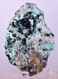 7.3cms GEM ATACAMITE SELENITE CHRYSOCOLLA CRYSTAL LILY MINE PERU AB324