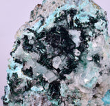 7.3cms GEM ATACAMITE SELENITE CHRYSOCOLLA CRYSTAL LILY MINE PERU AB324