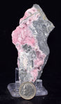 9cms RHODOCHROSITE ROSETTE QUARTZ Peru Crystals Collector Mineral Specimen RB678