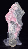 9cms RHODOCHROSITE ROSETTE QUARTZ Peru Crystals Collector Mineral Specimen RB678
