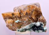 6.3cms GEM CLINOATACAMITE DRUZY CHRYSOCOLLA CRYSTAL LILY MINE PERU DB325