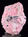 10cms RHODOCHROSITE PAGODA CALCITE CRYSTALS JORDANITE (?) GALENA PERU RB680