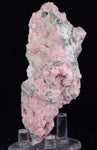 9.2cms RHODOCHROSITE PAGODA CALCITE CRYSTALS JORDANITE (?) GALENA PERU RB681