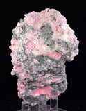9.2cms RHODOCHROSITE PAGODA CALCITE CRYSTALS JORDANITE (?) GALENA PERU RB681