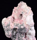 9.2cms RHODOCHROSITE PAGODA CALCITE CRYSTALS JORDANITE (?) GALENA PERU RB681