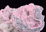 9.2cms RHODOCHROSITE PAGODA CALCITE CRYSTALS JORDANITE (?) GALENA PERU RB681