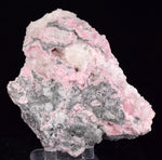 cms RHODOCHROSITE PAGODA CALCITE CRYSTALS JORDANITE (?) GALENA PERU RB681 (Copia)