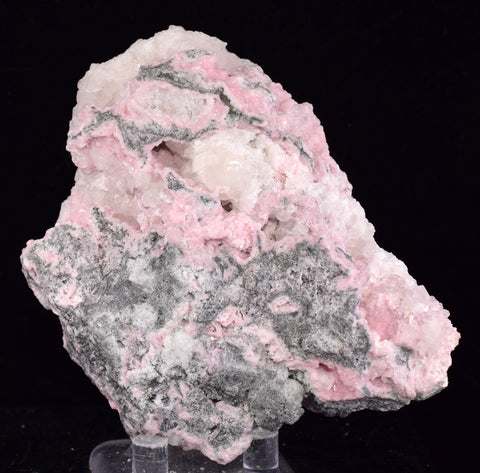 cms RHODOCHROSITE PAGODA CALCITE CRYSTALS JORDANITE (?) GALENA PERU RB681 (Copia)