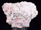 cms RHODOCHROSITE PAGODA CALCITE CRYSTALS JORDANITE (?) GALENA PERU RB681 (Copia)