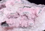 cms RHODOCHROSITE PAGODA CALCITE CRYSTALS JORDANITE (?) GALENA PERU RB681 (Copia)