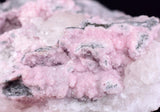 cms RHODOCHROSITE PAGODA CALCITE CRYSTALS JORDANITE (?) GALENA PERU RB681 (Copia)