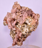8cms ROSE DRUZY QUARTZ BRIGHT CRYSTALS BOTRYOIDAL PERU NEW FIND QB161