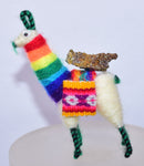 MAGNET LLAMA HAND MADE PERU PERUVIAN STONE