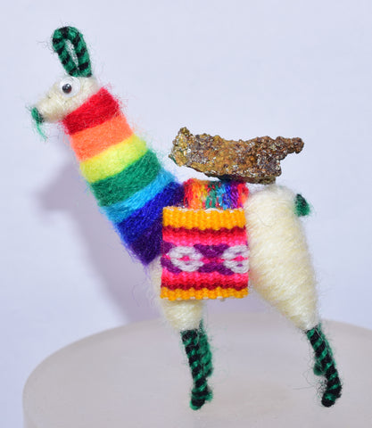 MAGNET LLAMA HAND MADE PERU PERUVIAN STONE