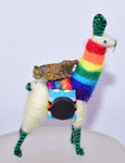 MAGNET LLAMA HAND MADE PERU PERUVIAN STONE