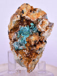 5.9cms CHRYSOCOLLA MALACHITE SELENITE CRYSTALS PERU QUARTZ CALCITE CB201