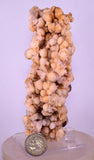 10.5cms ROSE DRUZY QUARTZ BRIGHT CRYSTALS BOTRYOIDAL PERU NEW FIND QB162