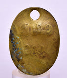 EARLY COAL MINERS BRASS TAG H #118 VINTAGE ANTIQUECERRO DE PASCO JB27