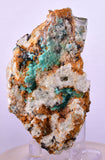 7.3cms CHRYSOCOLLA MALACHITE SELENITE CRYSTALS PERU QUARTZ CALCITE CB204
